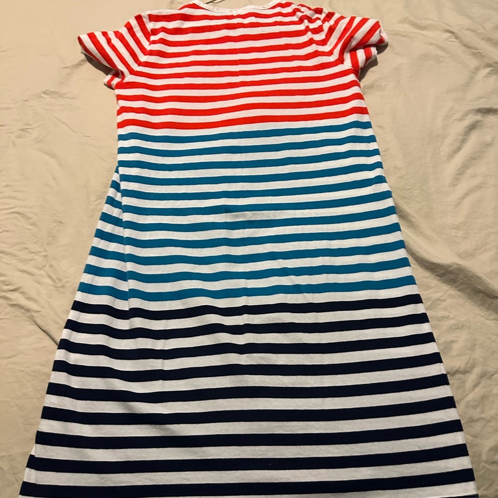 J Crew striped tee shirt dress. Size medium.